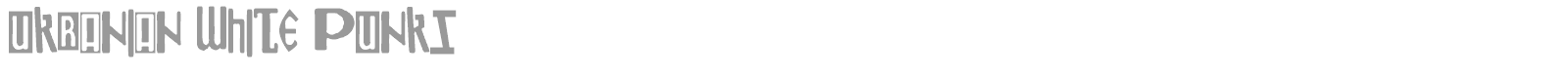 Ukranian White Punks font preview